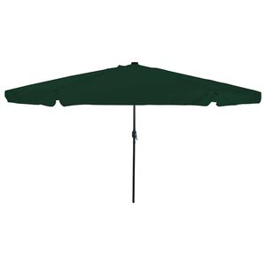 vidaXL Parasol de Grădină 395 x 395 x 245 cm Poliester Rotund Verde