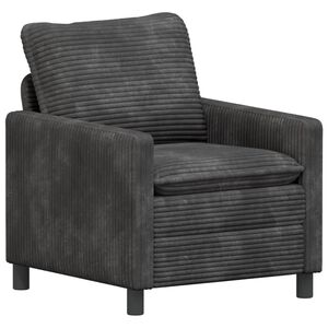 vidaXL Canapea Gri &icirc;nchis 76 x 81 x 87,5 cm Poliester
