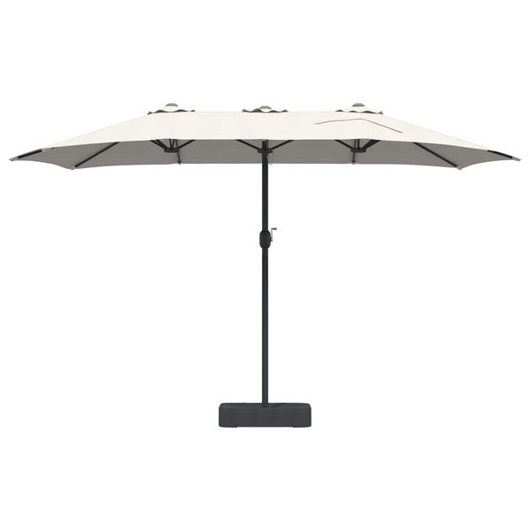 vidaXL Parasol de Grădină Nisip și Antracit 385 x 209 x 244 cm