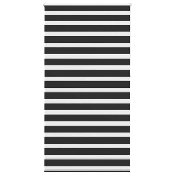 vidaXL Jaluzea tip zebră, 120 x 230 cm, negru