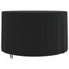 vidaXL Husă mobilier de grădină rotundă negru &Oslash; 128x71 cm Oxford 420D