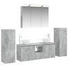 vidaXL Set de mobilier pentru baie 6 buc. Gri Beton