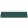 vidaXL Cadru de pat otoman cu saltea verde închis 80x200cm catifea