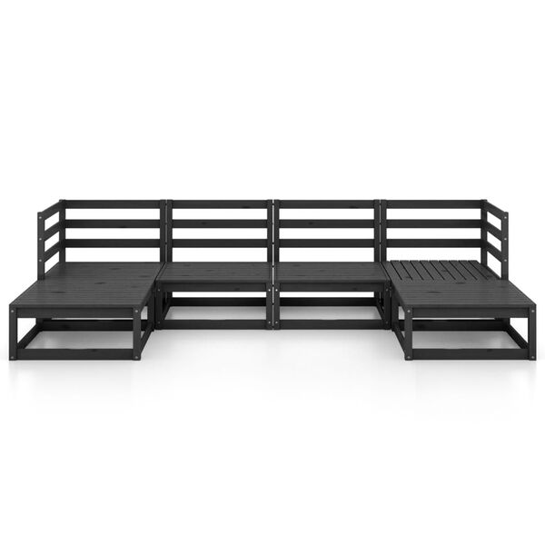 vidaXL Set mobilier de grădină, 6 piese, lemn masiv de pin