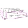 vidaXL Canapea cu 3 locuri și taburet, verde închis, 210 cm, catifea