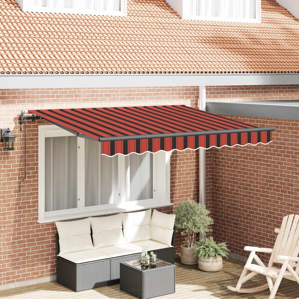 vidaXL Cortina Retractabilă Maro 250 x 200 cm țesătură