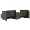 vidaXL Set mobilier de grădină cu perne, 5 piese,poliratan/lemn acacia