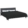 vidaXL Duvet de iarnă Negru 220 x 260 cm Microfibră