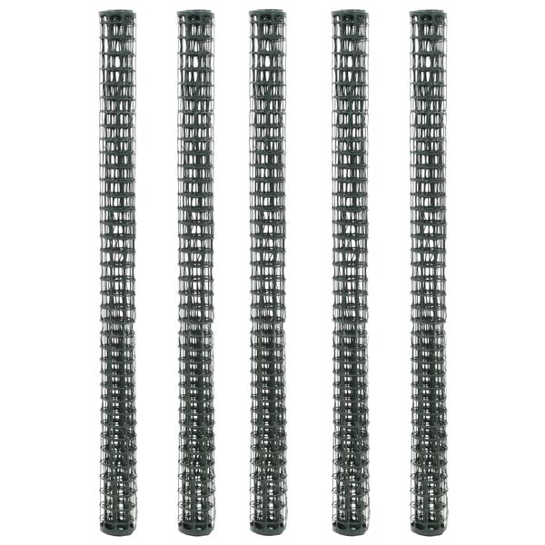 vidaXL Plase gard de grădină, 5 buc., verde, 1x1,2 m, HDPE