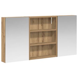 vidaXL Set dulap baie 3 buc. 100 x 10,5 x 50 cm Lemn prelucrat