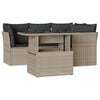 vidaXL Set canapele de grădină cu perne, 5 piese gri deschis poliratan