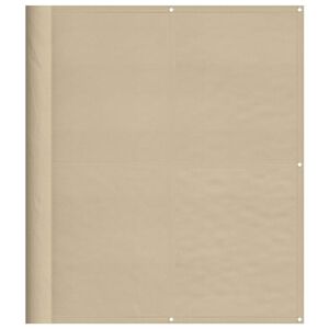 vidaXL Paravan de balcon, bej, 120x700 cm, 100% poliester oxford
