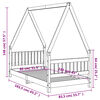 vidaXL Cadru de pat pentru copii, 80x160 cm, lemn masiv de pin