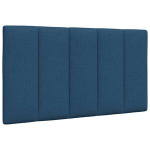vidaXL Pernă pentru tăblie de pat, Hanko, albastru, 80 cm, material textil