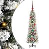 vidaXL Brad de Crăciun artificial Alb 120 cm PVC și metal și plastic