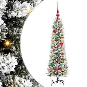 vidaXL Brad de Crăciun artificial Alb 120 cm PVC și metal și plastic