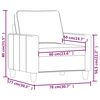 vidaXL Fotoliu canapea, gri &icirc;nchis, 60 cm, material textil