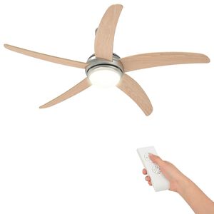 vidaXL Ventilator de tavan cu lumină &Oslash; 130 cm Sonoma