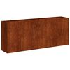 vidaXL Jardinieră Rusty 200x40x80 cm Oțel pentru intemperii