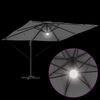 vidaXL Parasol Roma Antracit 286 x 284 x 270 cm Aluminiu și poliester