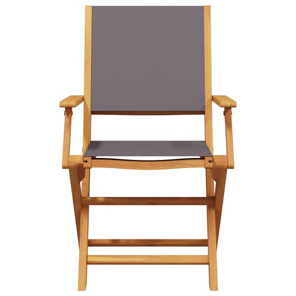 vidaXL Set mobilier de grădină 5 piese textil antracit/lemn masiv