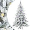 vidaXL Brad de Crăciun artificial cu ramuri articulare Alb 240 cm