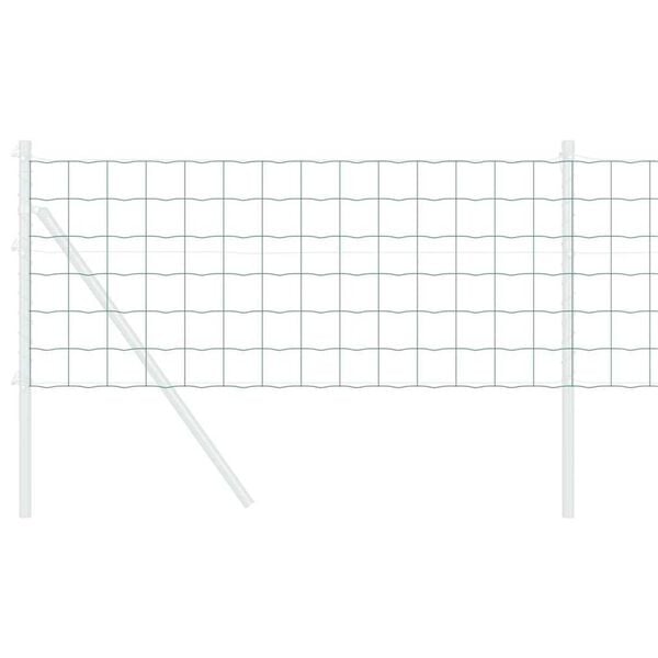 vidaXL Gard Euro Verde 0.6 x 25 m Fier acoperit cu PVC