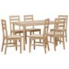 vidaXL Set mobilier de bucătărie, 7 piese, lemn masiv de acacia