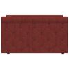 vidaXL Pat de zi cu saltea și USB, roșu vin, 90x200 cm, textil