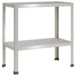 vidaXL Masă pentru ghivece 100 x 40 x 80 cm Oţel inoxidabil Argintiu