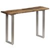 vidaXL Masă consolă, 120 x 35 x 76 cm, lemn reciclat și oțel