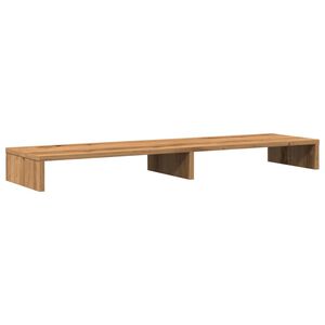vidaXL Suport monitor, stejar artizanal, 100x27x10 cm, lemn prelucrat