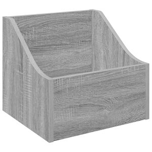 vidaXL Cutie pentru LP-uri Sonoma gri 37 x 33 x 32 cm Lemn prelucrat