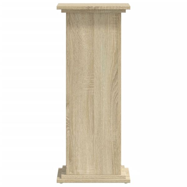vidaXL Suport de plante, stejar sonoma, 33x33x80 cm, lemn prelucrat
