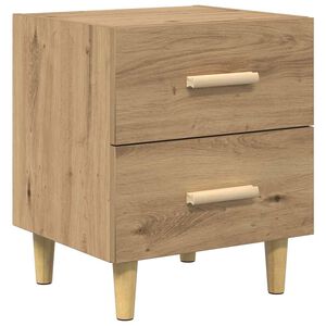 vidaXL Dulap de pat Stejar Artizanal 40 x 35 x 47.5cm Lemn prelucrat