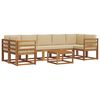 vidaXL Set de canapele de exterior 8 buc. Natural și Bej