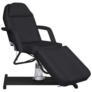 vidaXL Masă de masaj, negru, 180x62x(87-112) cm