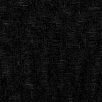 vidaXL Bancă cu spătar, negru, 120x62x75,5 cm, textil