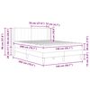 vidaXL Cadru de pat cu saltea Gri deschis 140 x 200 cm Catifea