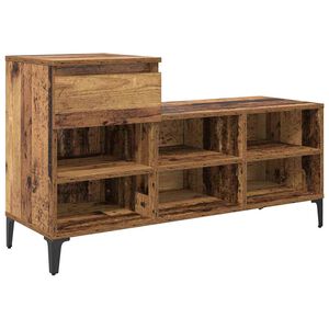 vidaXL Dulap pentru pantofi Lemn vechi 102 x 36 x 60 cm Lemn compozit