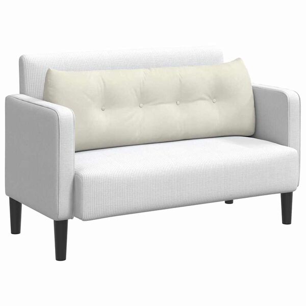 vidaXL Perna pentru spate Crem 140 x 24 x 50 cm Catifea