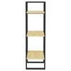 vidaXL Bibliotecă cu 3 rafturi, 40x30x105 cm, lemn masiv de pin