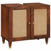 vidaXL Dulap de chiuvetă Maro 62 x 33 x 58 cm Lemn prelucrat