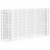 vidaXL Strat &icirc;nălțat gabion, 190x50x100 cm, fier galvanizat