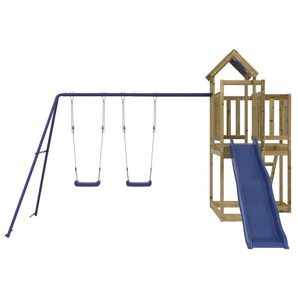 vidaXL Set de joacă pentru exterior, lemn de pin impregnat
