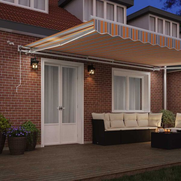 vidaXL Copertină Multicolour 500 x 300 x 165 cm Poliester și metal