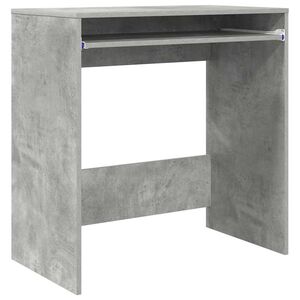 vidaXL Birou Gri din beton Lemn prelucrat 77.5 x 43 x 79 cm