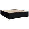 vidaXL Pat box spring cu saltea, negru, 180x200 cm, catifea