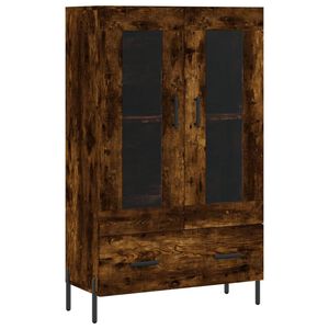 vidaXL Dulap &icirc;nalt, stejar afumat, 69,5x31x115 cm, lemn prelucrat