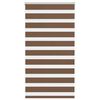 vidaXL Jaluzea tip zebra maro lățime țesătură 70,9 cm poliester